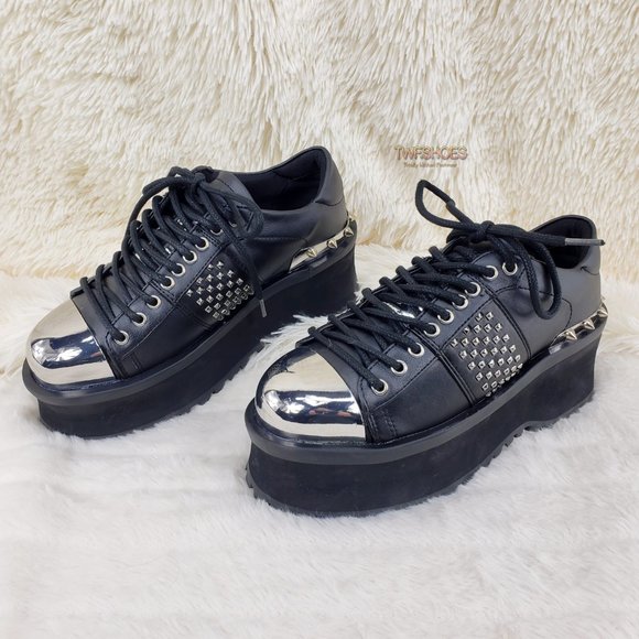 Demonia Gravedigger Unisex Oxdford Shoe main image 16